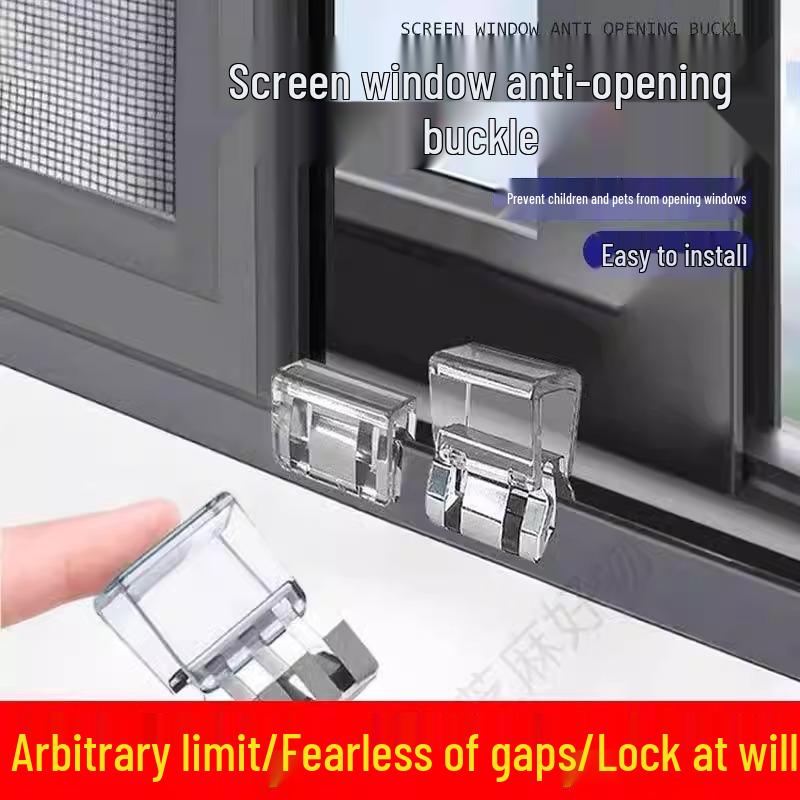 Aluminum Alloy Child Safety Latch for Sliding UPVC Doors and Windows