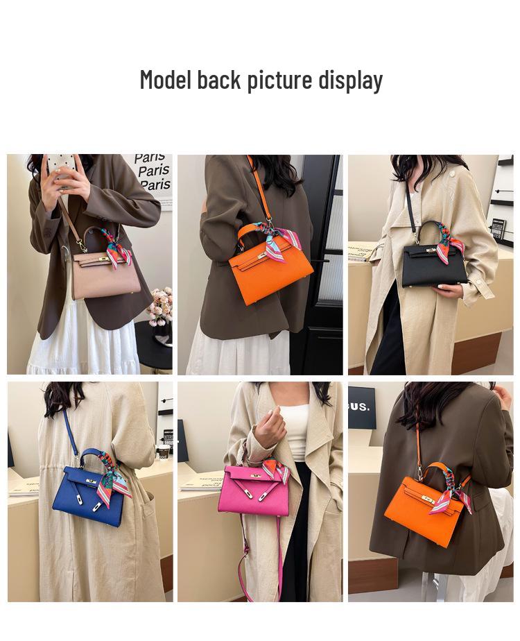 Kelly Light Luxury Handbag: Trendy, Versatile, Simple Texture Women's Shoulder & Crossbody Bag.