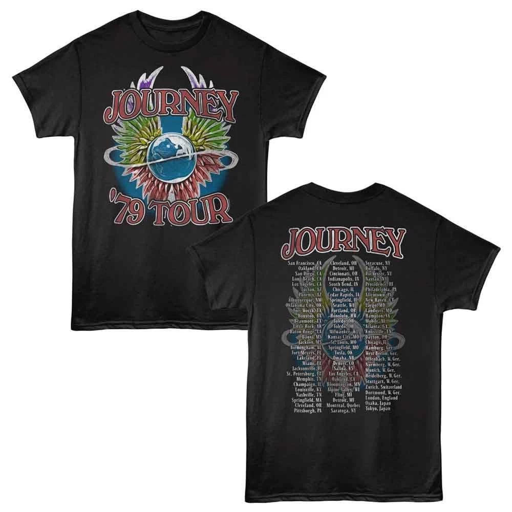 Journey - 79 Tour Locals - Officially Licensed - Black Solid 2-Sided Print 120
