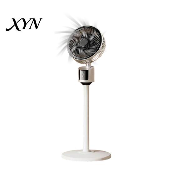 Floor Standing Fan Mini Fan, Portable USB Air Circulation for Home Office, 3 Quiet Speed Stand with 5m Airflow, Wide Angle Oscillating Cooling