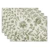 Sunflower Placemats Set of 4 18x12 Inch Summer Fruit Black and White Buffalo Plaid Linen Place Mats Wipeable Yellow Floral Table Mat