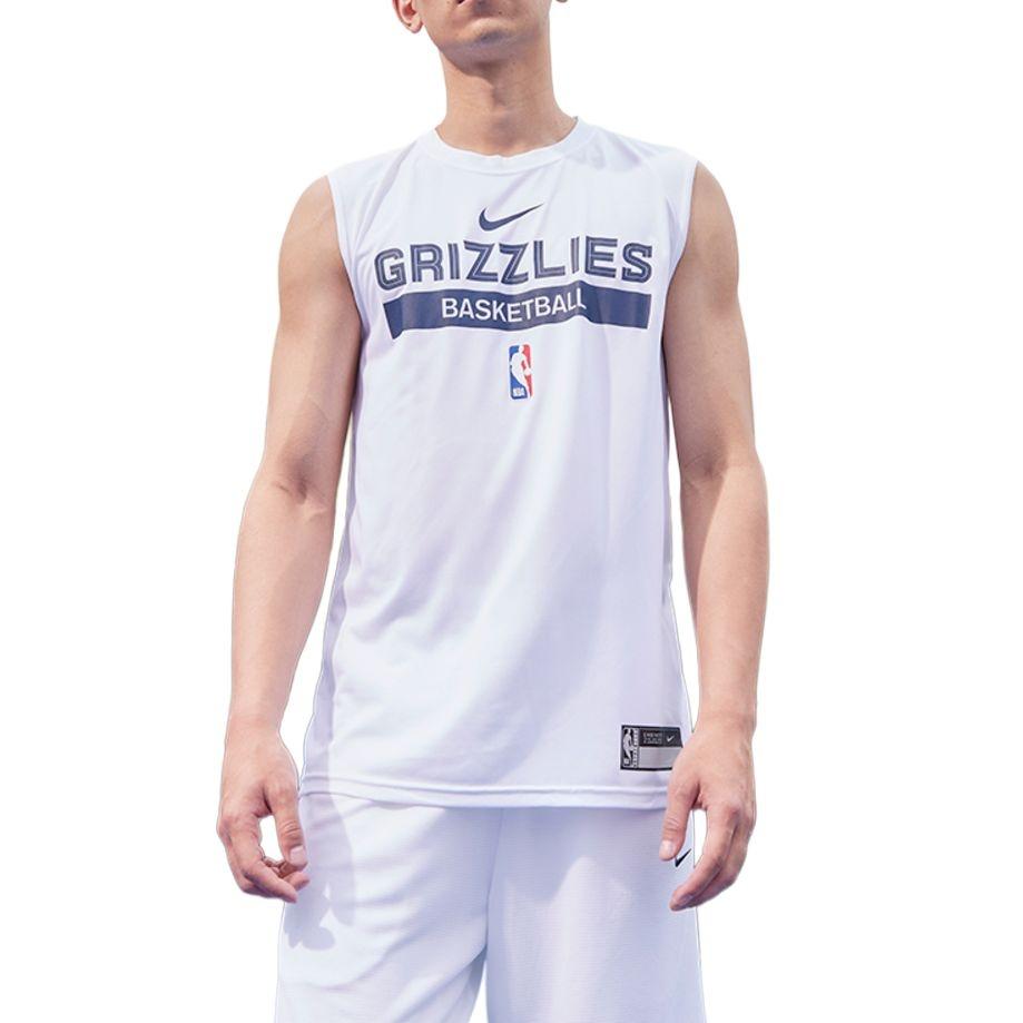 Nike X NBA DRI-FIT Memphis Grizzlies Trainingsjerseys 'Weiß' Herren FN5207-100
