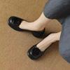 Retro Single Shoes Spring and Autumn Fashion Versatile Trend Round Head Soft Sole Thick Heel Women Retro Style Versatile Soft Sole Single Shoes Comfo
