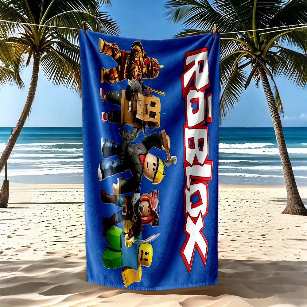 Roblox Strandtuch Superweiche Mikrofaser Schnelltrocknendes Gewebe Bequem Leicht
