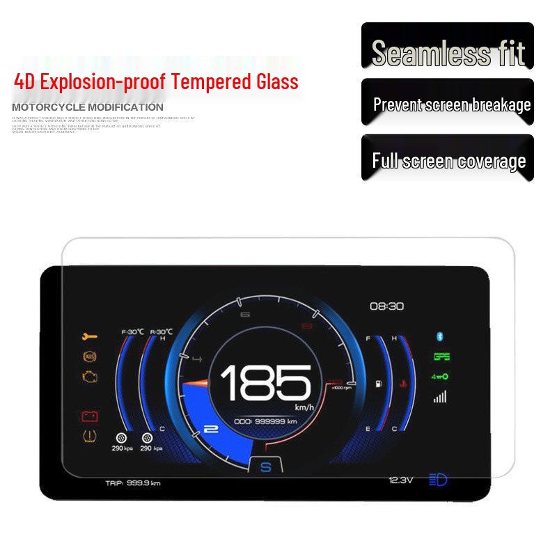 Zontes 350D/350E Motorcycle Screen Protector - Tempered Anti-Scratch, Anti-Explosion Film
