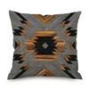Home Decor Nordic Christmas Brown Geometric Ornament Pillowcase Sofa Chair Printed Car Cushion Cover funda de almohada