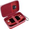 Khanka Storage Case for ANBERNIC RG34XX Handheld Game Console, RG 34XX, Whatsko Retro Game Console, Red (Case Only)