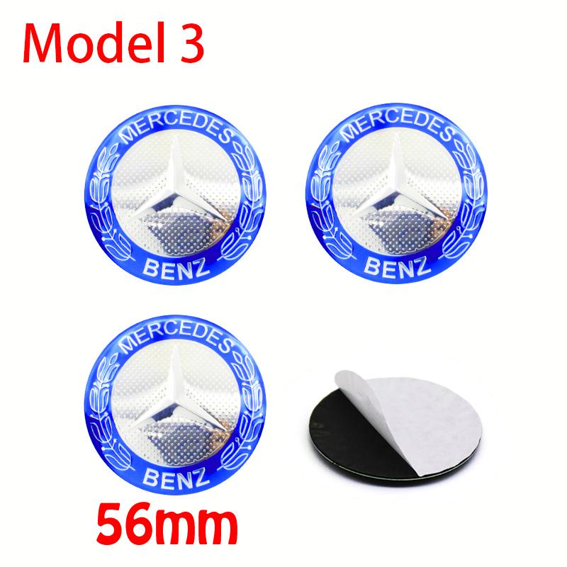 4Pcs 56mm 60mm 65mm Car Wheel Stickers Center Hub Cap Car Emblem Badge Decal For Mercedes Benz AMG W204 W205 W210 W211 W212 W213