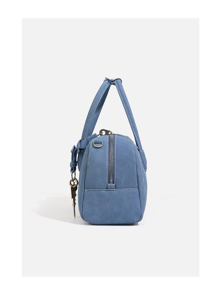 CASHY Leather Boston Handbag: Women's Vintage Commute Crossbody Bag