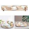 Round Mirror Plate Decorative Cosmetics Storage Tray for Catering , Wedding Party Decoration - 300mm