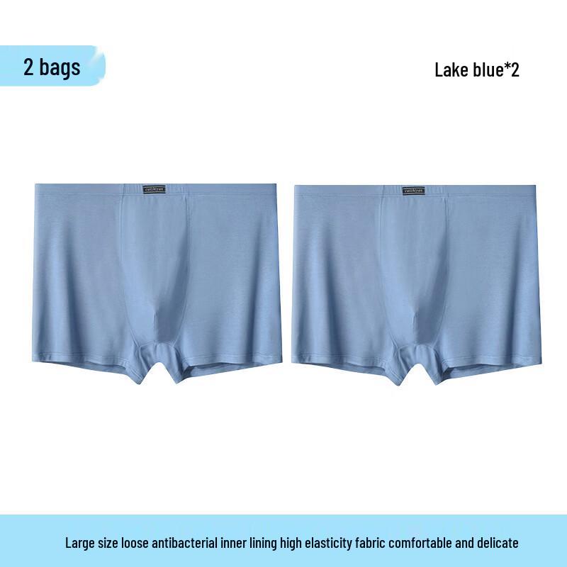 Caizhiyan Modal Men s High-Waist Plus Size Boxer Briefs 2XL