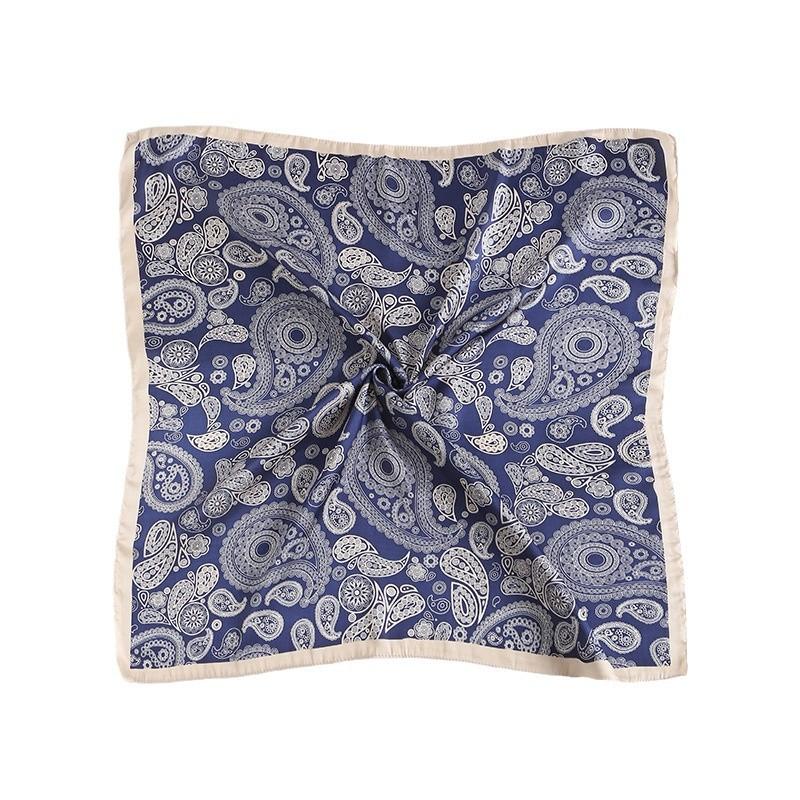 Vintage cashew flower square scarf decorative pants scarf hip-hop small scarf men and women paisley pattern silk scarf women