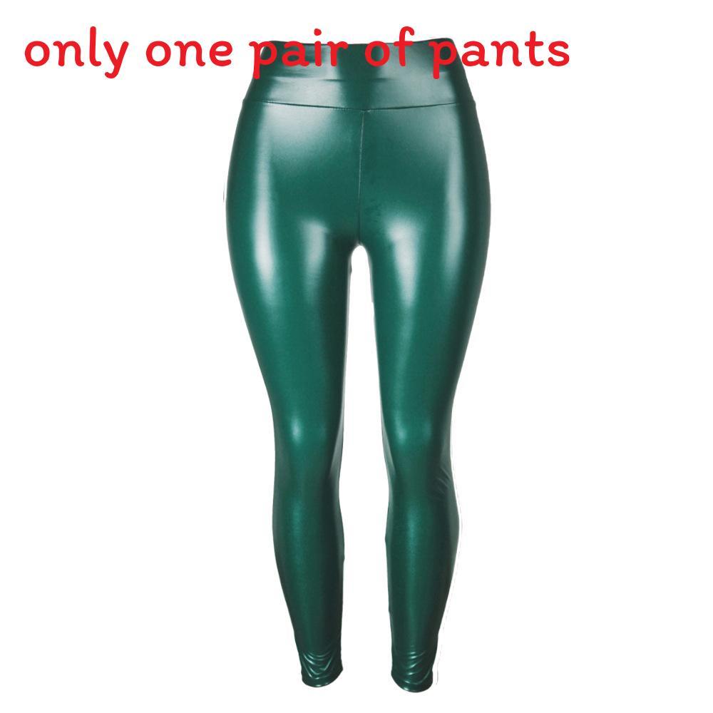 Pu Leather Pants For Women With High Waist And Slimming Fit For Casual Wear