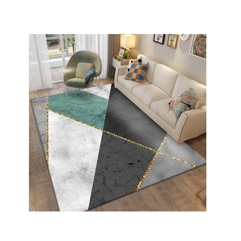 Living Room Geometric Carpet Modern Sofa Coffee Table Mat Bedroom Bedside Home Floor Mat
