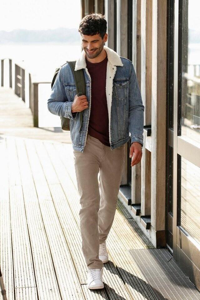 Демисезонная куртка Levi's Type 3 Sherpa Trucker Jacket fable