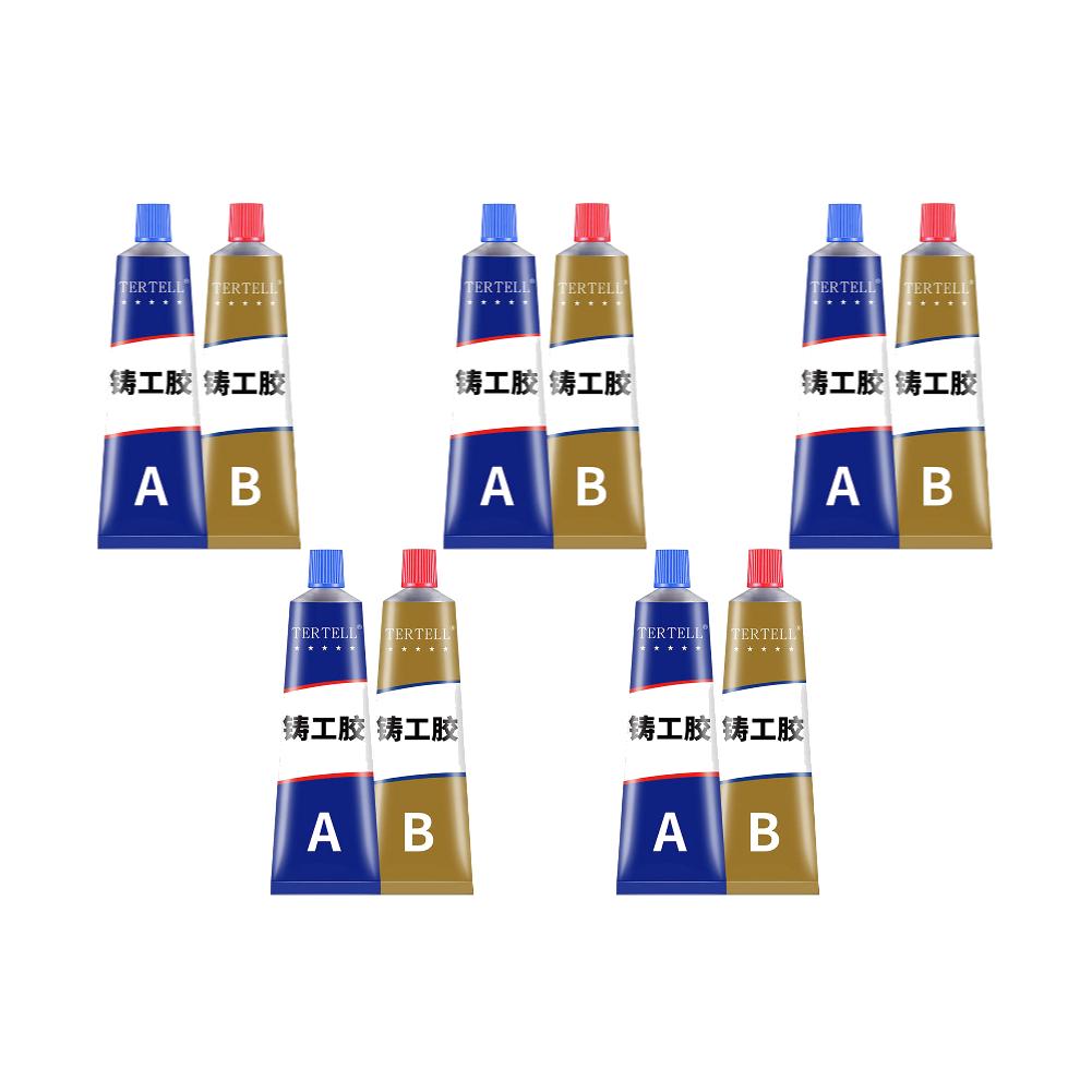 2pcs Metal Glue Extrusion Casting Metal Repair Glue Liquid Weld Aging Resistance Multi-function for Hard Plastics and Ceramics