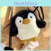 Sac à Bandoulière Peluche Pingouin pour Enfants en Tissu Doux Design Animal Mignon Pour un Usage Quotidien