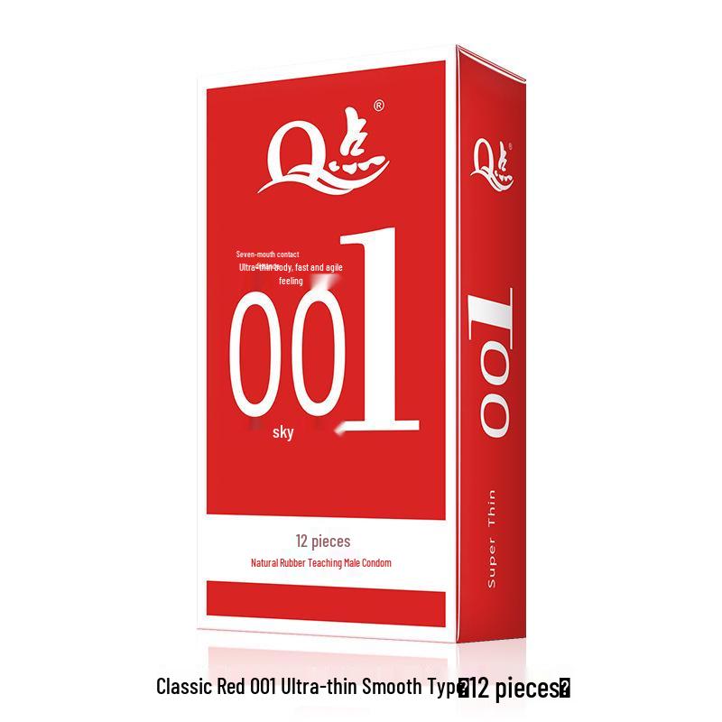 Q Point Thorn Set: Erotic Couples' Condoms with Large Particles, 2pcs/pack