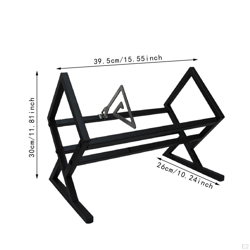 Vinyl Schallplattenhalter Displayständer, Eisenregal Arbeitsplatten Aufbewahrungsregal Schreibtisch Organizer für Schrank