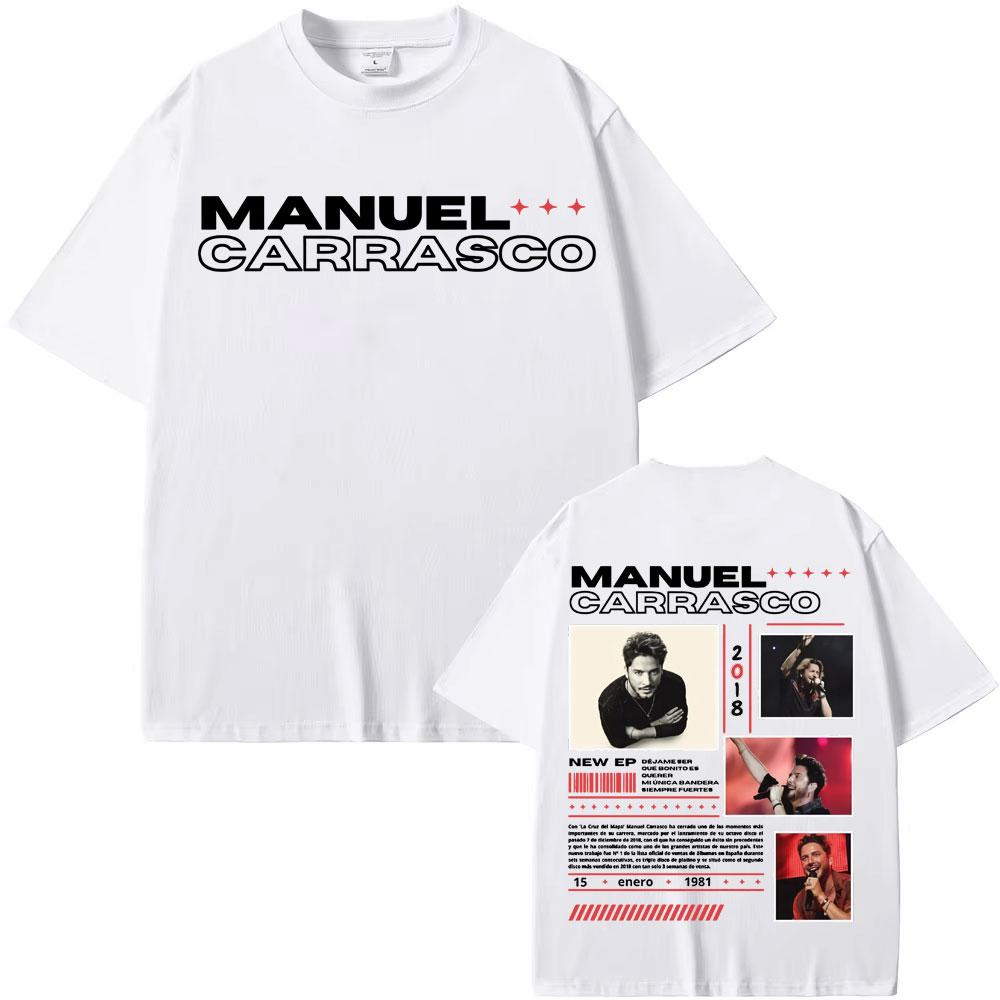 Rapper Manuel Carrasco Album Tour Cover T Shirt Men's Women Fashion Hip Hop Vintage T Shirts Summer Pop Art High Quality T-shirt