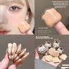 Set di 4 Mini Puff per Trucco per Dita Uso Doppio Asciutto e Bagnato Spugne Morbide per Fondotinta Cushion Applicatore Cosmetico Strumenti per Trucco