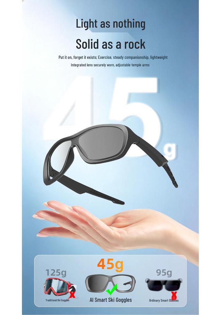 AI-Powered Sports Cycling Bluetooth Sunglasses with Real-Time Translation, Wireless Calls, and Music - S3 Model