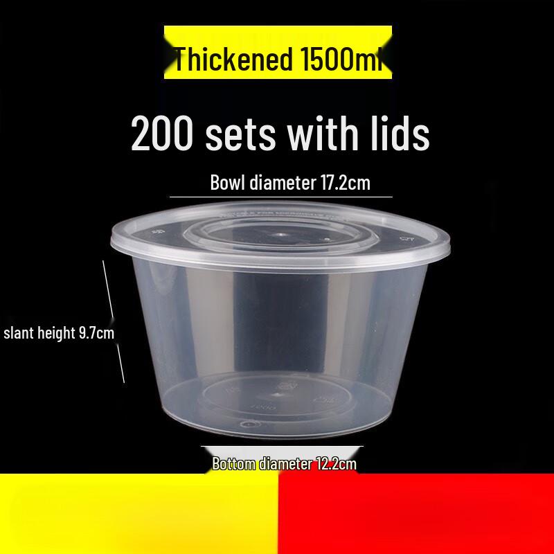 Disposable Round Plastic Food Container