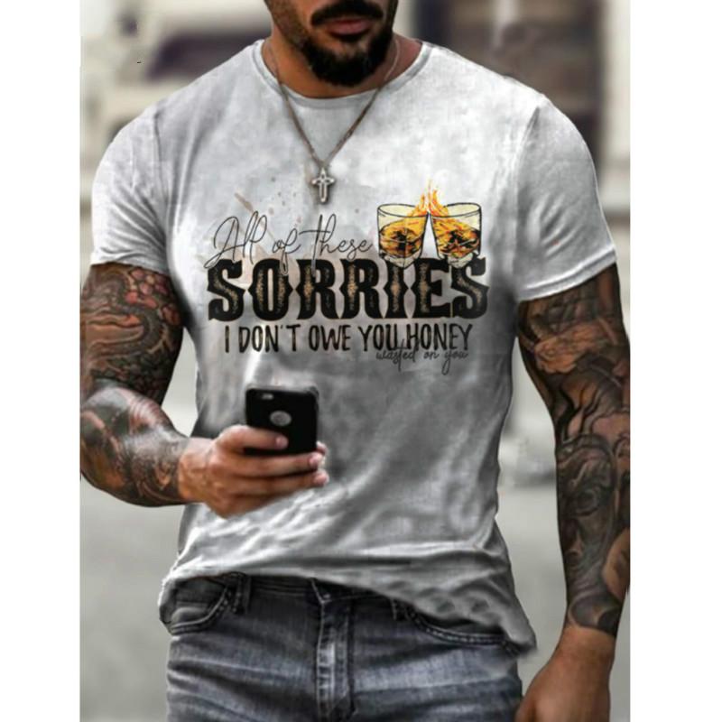 Buy Camisetas estampadas en 3D para hombre, ropa de calle Sexy, con  personalidad, de manga corta, de verano, 2021 at affordable prices — free  shipping, real reviews with photos — Joom