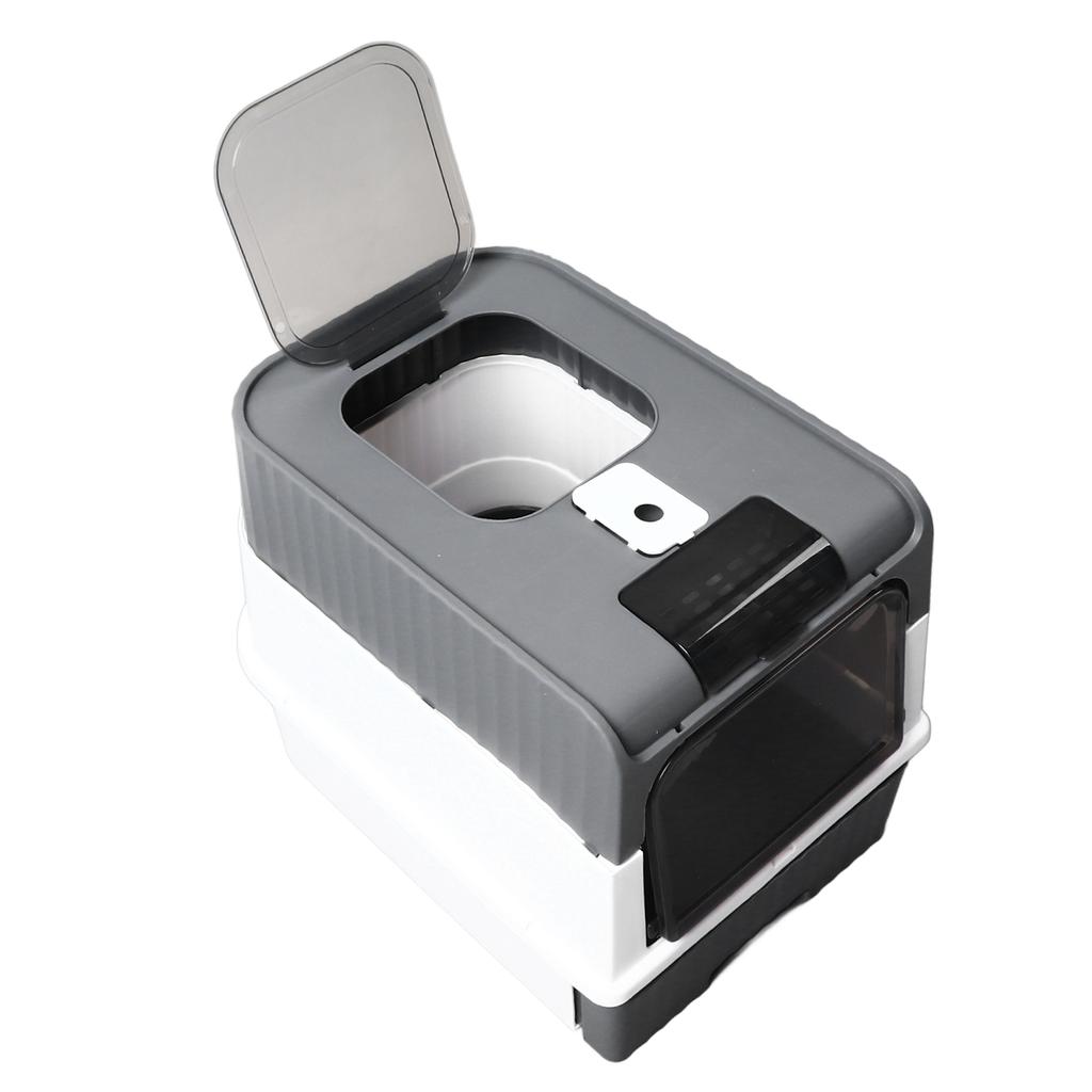 Enclosed Cat Litter Box Large Space Mess Proof Odor Removal Drawer Design Portable Kitty Litter Box for Indoor