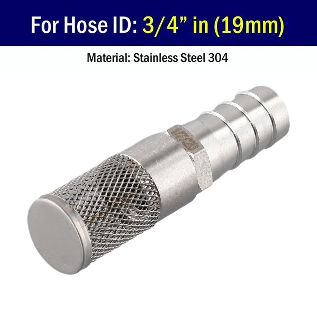 3 4 Inch Hose Filter Hose Barb 3 4 Efficient Filtration Filter Filtration Gas High-Quality Material Hose Mesh Pipe