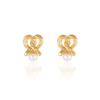 comelico atelier Pretzel Pearl Earrings