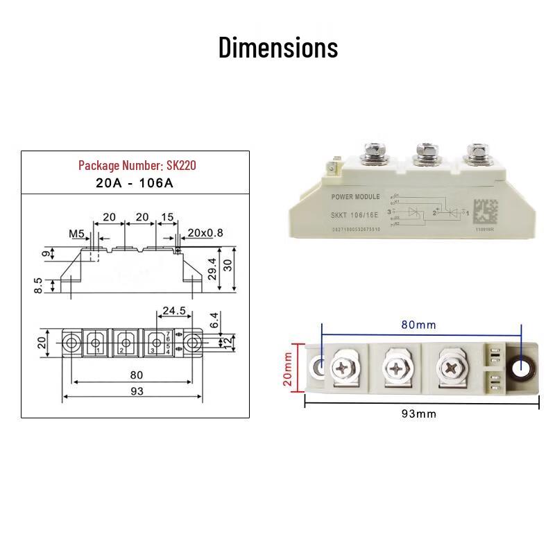 Jintuo High-Power Rectifier Bridge Thyristor Module