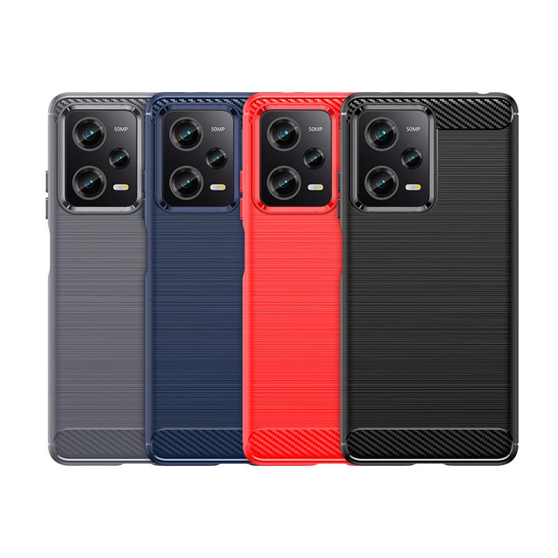 For Cover Poco X5 Pro 5G Case Poco X3 X4 M3 M4 X5 Pro 5G Capas Bumper Carbon Fiber Soft TPU Cover Poco X5 Pro 5G Fundas