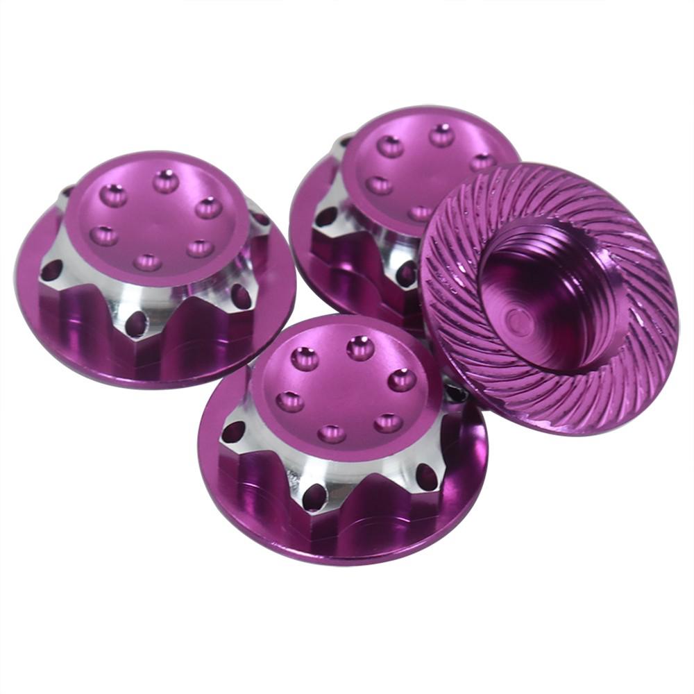 Aluminium Wheel Hub Cover Antidust Cover 17mm Hex Nut For Rc 1:8 X-maxx Summit E-revo Arrma Model Car Anti-skid Wheel Cover