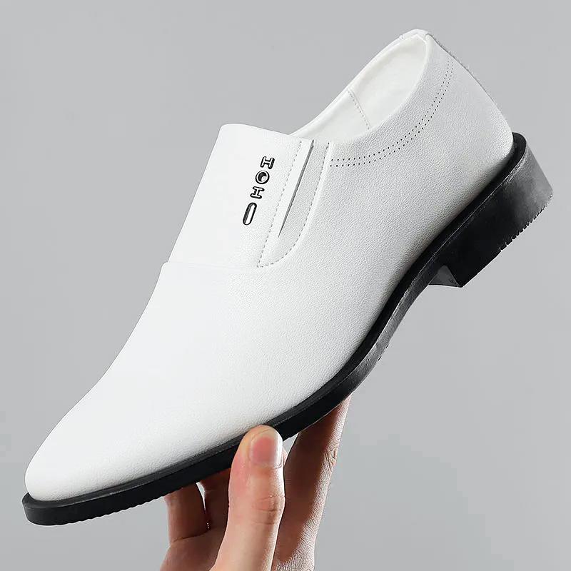 Fashion Four Seasons Mens Leather Shoes Business Daily Outdoor Formal Party Adult Elegant Loafers New Hot Brand Soft Sole Casual  Shoes