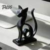 Dekorativa Hemprydnader Minimalistisk 3D-printad Kattfigur, Djurstatyett Prydnad, Kreativ Sovrumsinredning Liten Skrivbords skulptur för