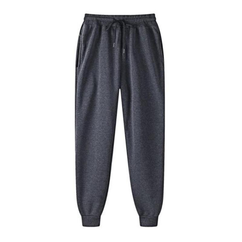Yousheng Herren Trainingshose Mittelhoch Elastischer Bund Verstellbarer Kordelzug Sporthose mit Taschen Unifarben Lässige Hose Tägliche Kleidung