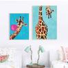 Modern Home Decor Lovely Giraffe Pictures Wall Art Canvas Painting Posters and Prints Wall Pictures for Living Room Decoration No Frame