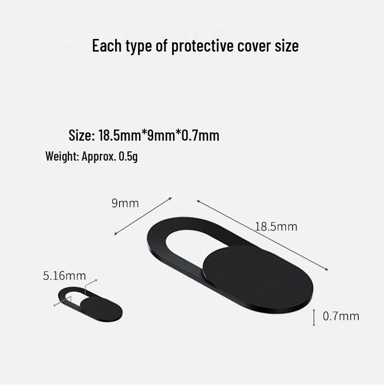 Oval Webcam Privacy Cover Sticker for Phones and Computers