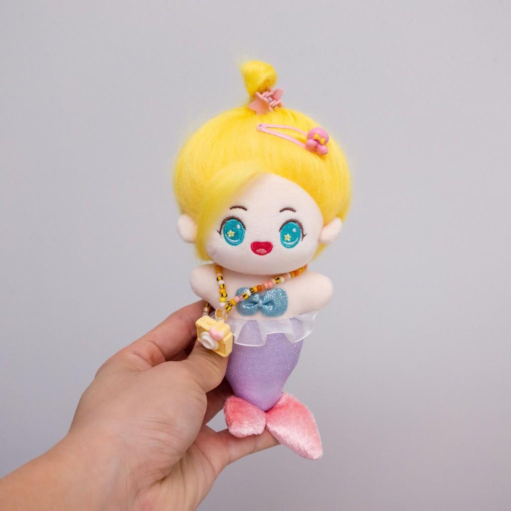 Pluszowa lalka z serii Syrenka z wypełnieniem z bawełny PP, idealna na prezent i do pokoju zabaw dla dzieci