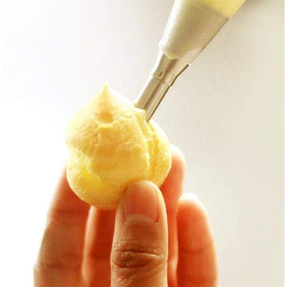 3 st/set Rostfria Spritstyllar för Gräddpuffar Bakverkstips Spritstyllar Cupcake Tårta Dekoreringsverktyg