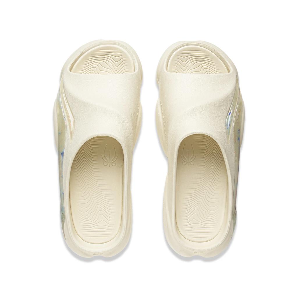 Li Ning Badfive Slide Og Vielseitige Lässige Atmungsaktive Leichte Rutschfeste Pantoletten Herrenschuhe Gelb ABTV007-3
