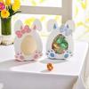 10Pcs Cute Easter Theme Paper Candy Boxes Egg Rabbit Ear Gift Packing Bags for Kids Birthday Baby Shower Easter Party Decoration