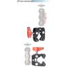 Aluminum Material Crab Clamp 3/8" Hole Magic Arm Clamp Versatile Camera Clamp  Camera Mounting