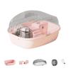 A20F-Hamster Cage Running Roller Skating Transparent Castle Suitable Mice Hamster Guinea Pig Small Animals Accessories