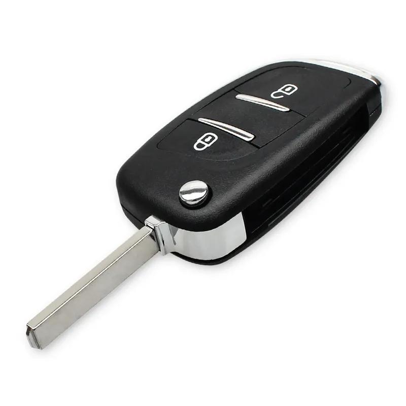 KEYYOU CE0523 CE0536 Modified Flip Key Shell 2/3 Buttons For Citroen C2 C4 C5 Berlingo Xsara Picasso Peugeot 306 407 807 Partner