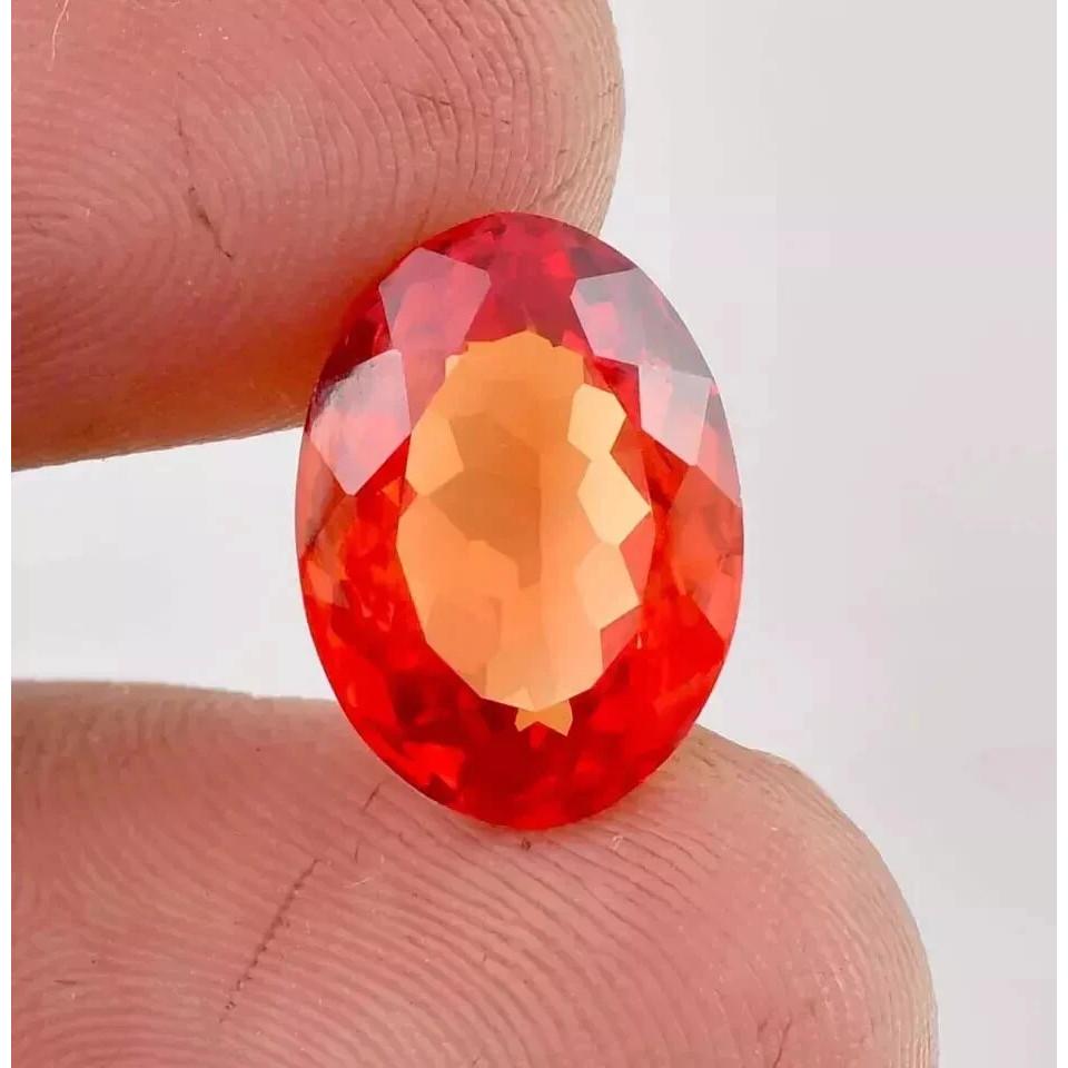 11-12 Ct Natural Orange Wonderful Ceylon Sapphire Oval Fabulous Loose Gemstone