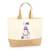 Tote Bag - PLANETEE - 20 Years of Unicorn Magic - Natural Jute - Printed France - Multicolor