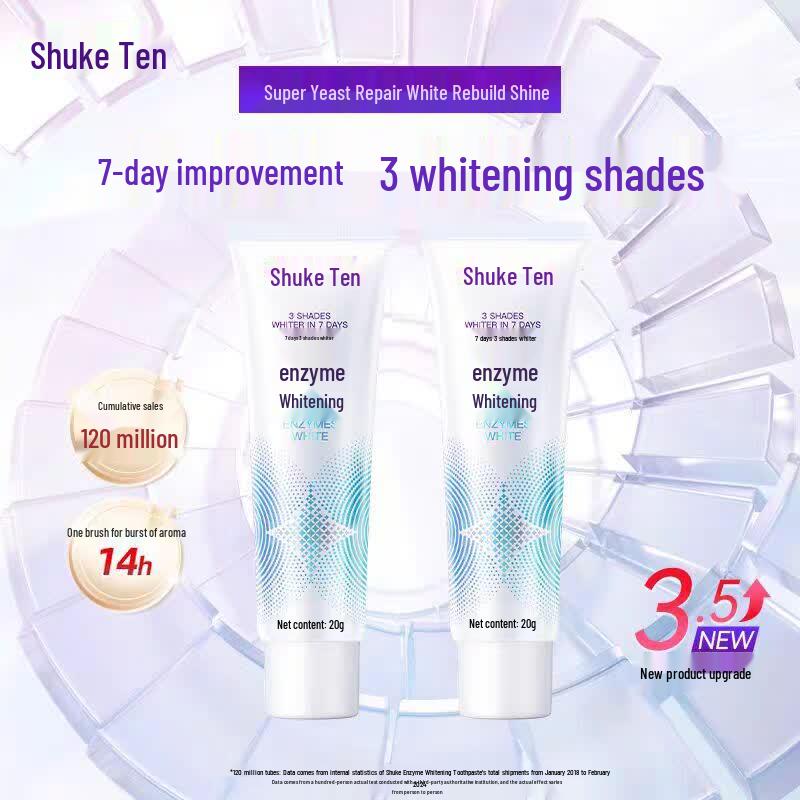 Shuke Professional Whitening Enzyme Toothpaste 3-Pack