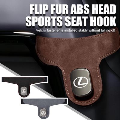For Suede Car Seat Headrest Hooks Auto Back Seat Organizer Hanger CT ES GS NX IS250 RX350 IS200 LX570 UX250h CT200h